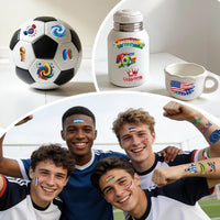 Awinmay 45 Pcs Soccer Tattoos - World Cup Temporary Tattoos for Kids，Adult，Teens，Soccer Party Favors Sports Themed Supplies Fake Tattoo Stickers，World Cup 2026 Merchandise，Kids Goodie Bag Stuffers Quick Pick Grocers