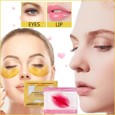 Sulily 30 Pairs Under Eye Patches & Lip Masks, Hydrating Hydrogel Eye Mask Spa Set, Cooling Moisturizing Lip Care & Puffy Eyes, Birthday Gifts for Women, Bachelorette Party Favors, Travel Essentials Quick Pick Grocers