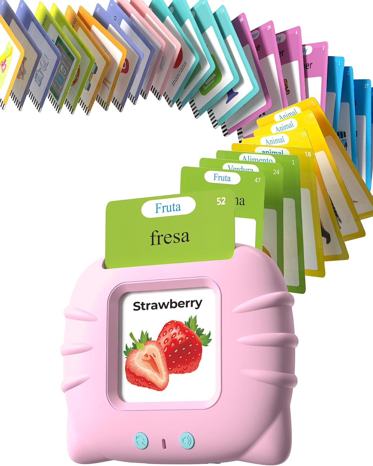 Airbition, Talking Flash Cards for Toddler 1 2 3 4 Year Olds, Language Learning Toys, Pocket Speech Therapy Toys, Montessori Tools with 31 Themes, Children's Sensory Device Quick Pick Grocers