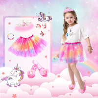 Princess Dress Up Shoes Set, Girls Dress Up Toys Toddler Jewelry Boutique Kit, 3 Themes of Unicorn Mermaid Ice Princess Costumes Set, Pretend Play Gifts for Little Girls Aged 3-6 Years Old Quick Pick Grocers