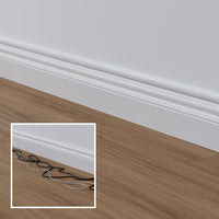 D-Line 157in Cord Hider Kit, Patented Cable Cover, Hide Wires on Wall, Channel for TV Mount Cords, Raceway Wire Hiders, Paintable, Adhesive, Half Round Quick Pick Grocers