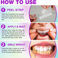 Teeth Whitening Strips,7-Day whitening Strips,Peroxide Free,Sensitive Teeth Whitener,Enamel Safe for Whiter Teeth,Deep Stains Removal,nstant Teeth Whitening Without The Harm (28pcs) Quick Pick Grocers