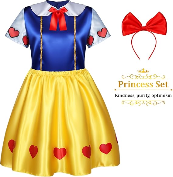LIMIROLER Princess Dress Up Clothes for Little Girl Role Play Costume Gift Set Princess Dress Up Toys for Toddler Girls Quick Pick Grocers