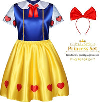 LIMIROLER Princess Dress Up Clothes for Little Girl Role Play Costume Gift Set Princess Dress Up Toys for Toddler Girls Quick Pick Grocers