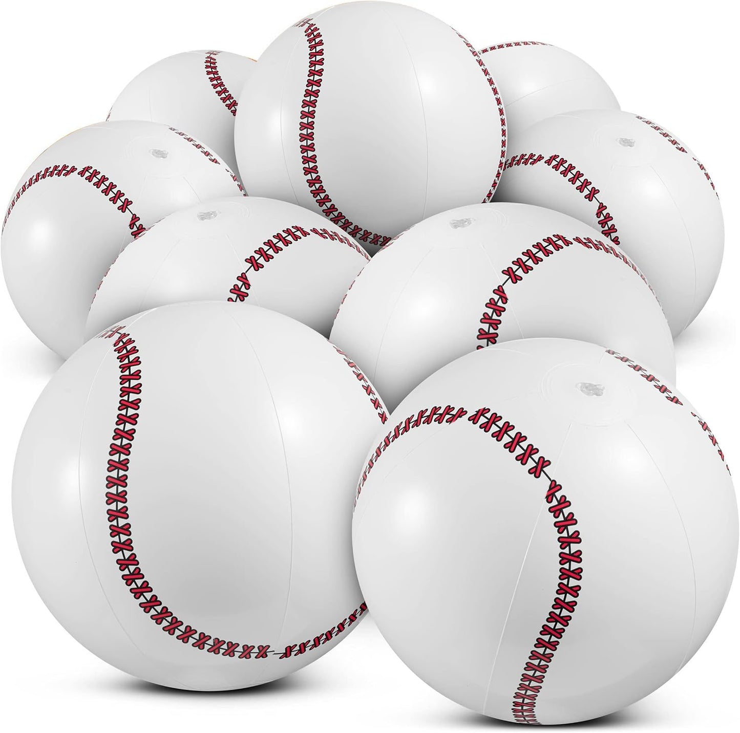 Inflatable Balls (Pack of 12) 16-inch, Beach Balls Bulk for Beach Toys & Birthday Party Decorations & Party Favors for Kids, Goodie Bags Stuffers Quick Pick Grocers