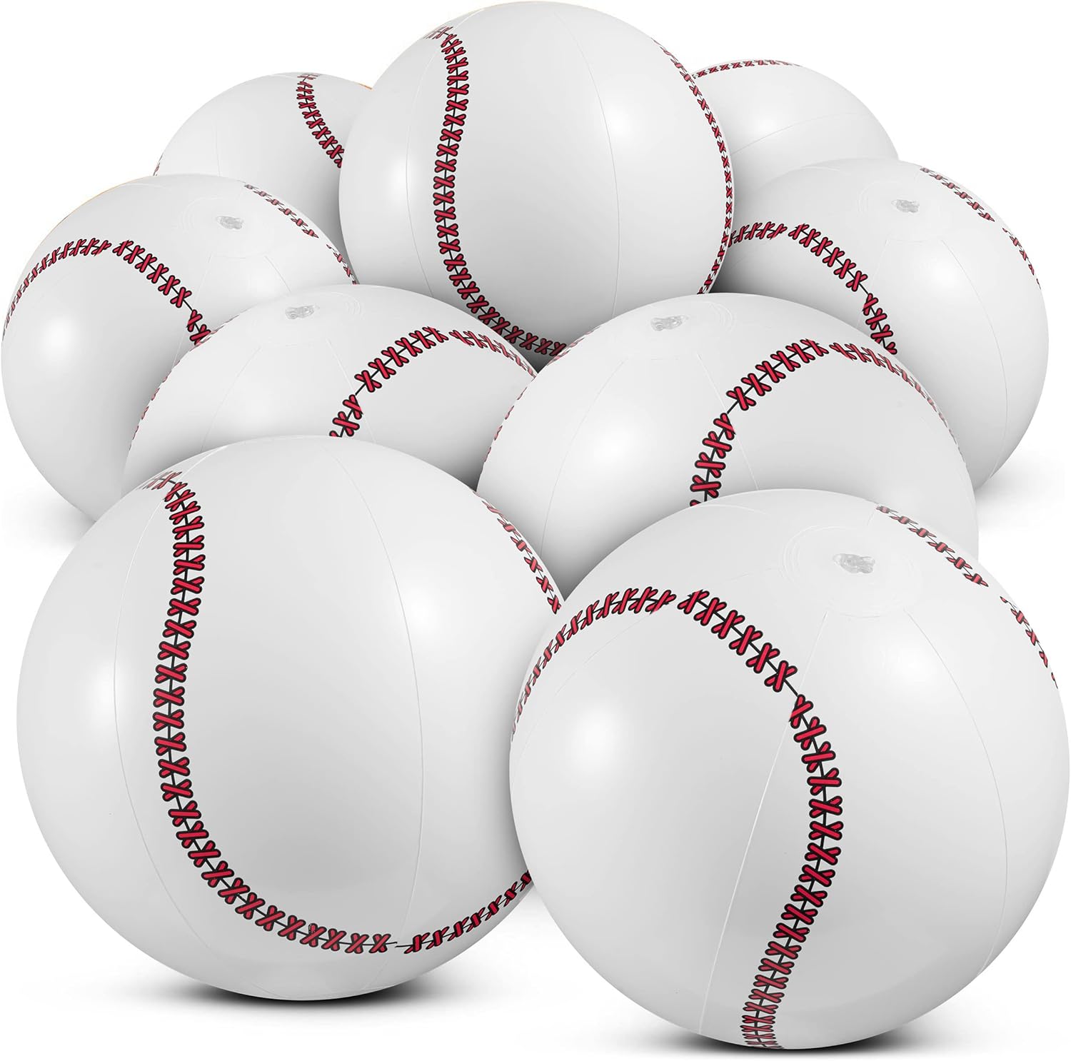 Inflatable Balls (Pack of 12) 16-inch, Beach Balls Bulk for Beach Toys & Birthday Party Decorations & Party Favors for Kids, Goodie Bags Stuffers Quick Pick Grocers