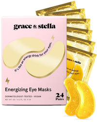 grace & stella Award Winning Under Eye Mask Reduce Dark Circles, Puffy Eyes, Undereye Bags, Wrinkles, Gel Under Eye Patches, Get Well Gifts for Women Quick Pick Grocers
