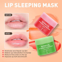 12 Pack Lip Sleeping Mask Set, Overnight Lip Treatment, Nourish and Hydrate Lip Mask With Vitamin C and Coconut Oil, Lip Balm for Dry Lips, Reduce Lip Lines and Improve Lip Color Quick Pick Grocers