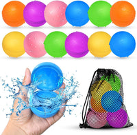 Reusable Water Balloons, Pool Beach Water Toys for Boys and Girls, Summer Toys for Kids Ages 3-12, Magnetic Water Ball for Outdoor Activities Quick Pick Grocers