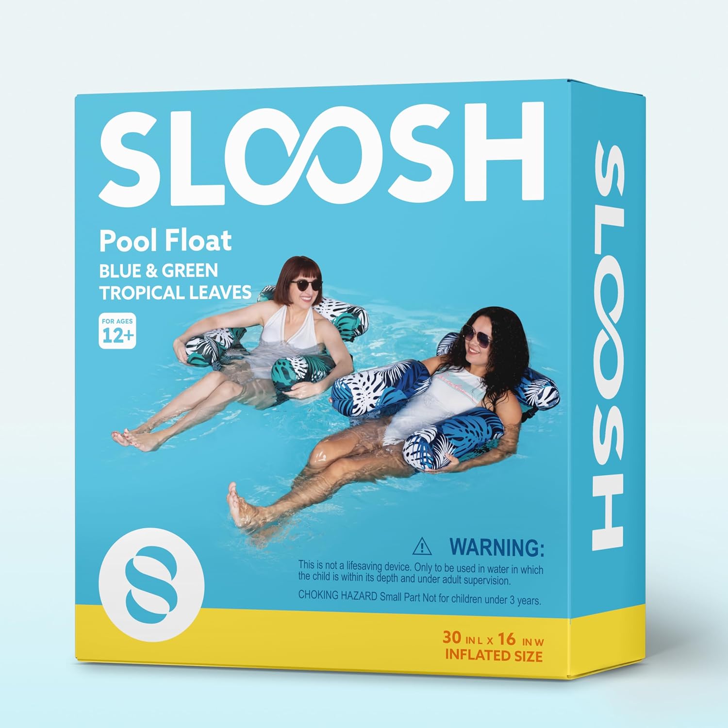 SLOOSH Inflatable Pool Floats Adult,2 Packs Floating Lounge Chairs,Blow up Pool Noodles for Adult Heavy Duty,Floating Chair for Party Summer Water Beach Lake Fun Quick Pick Grocers