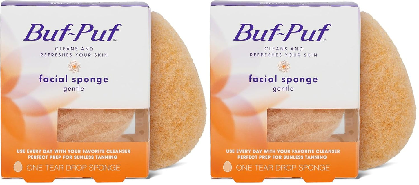 Buf-Puf Gentle Facial Sponge | Dermatologist Developed | Exfoliating | Reusable Quick Pick Grocers