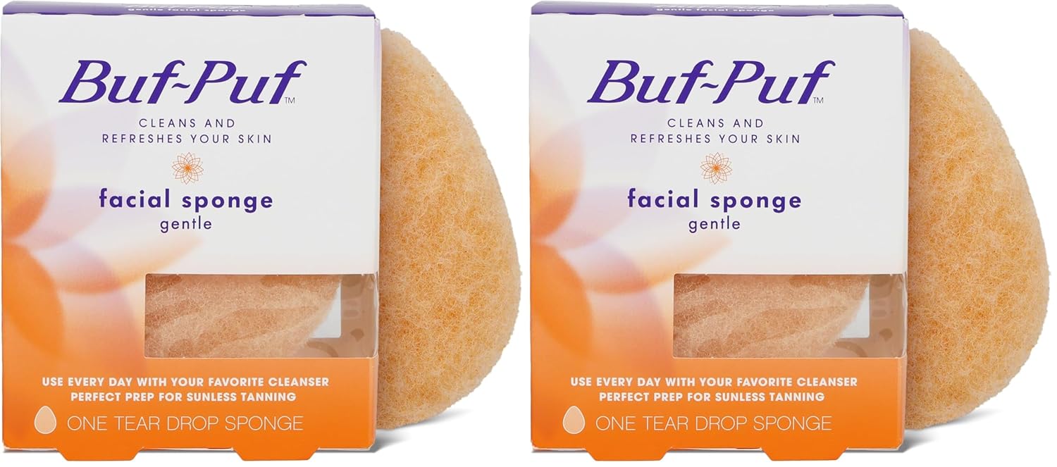 Buf-Puf Gentle Facial Sponge | Dermatologist Developed | Exfoliating | Reusable Quick Pick Grocers