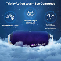Eye Serenity Steam Eye Mask, Heated Eye Mask, Self Heating Warm Compress for Dry Eyes, Fast Relief for Stye, Puffy Sensitive Eyes, Moist Heat, Relaxation Gifts for Women and Men (15 Pack) Quick Pick Grocers