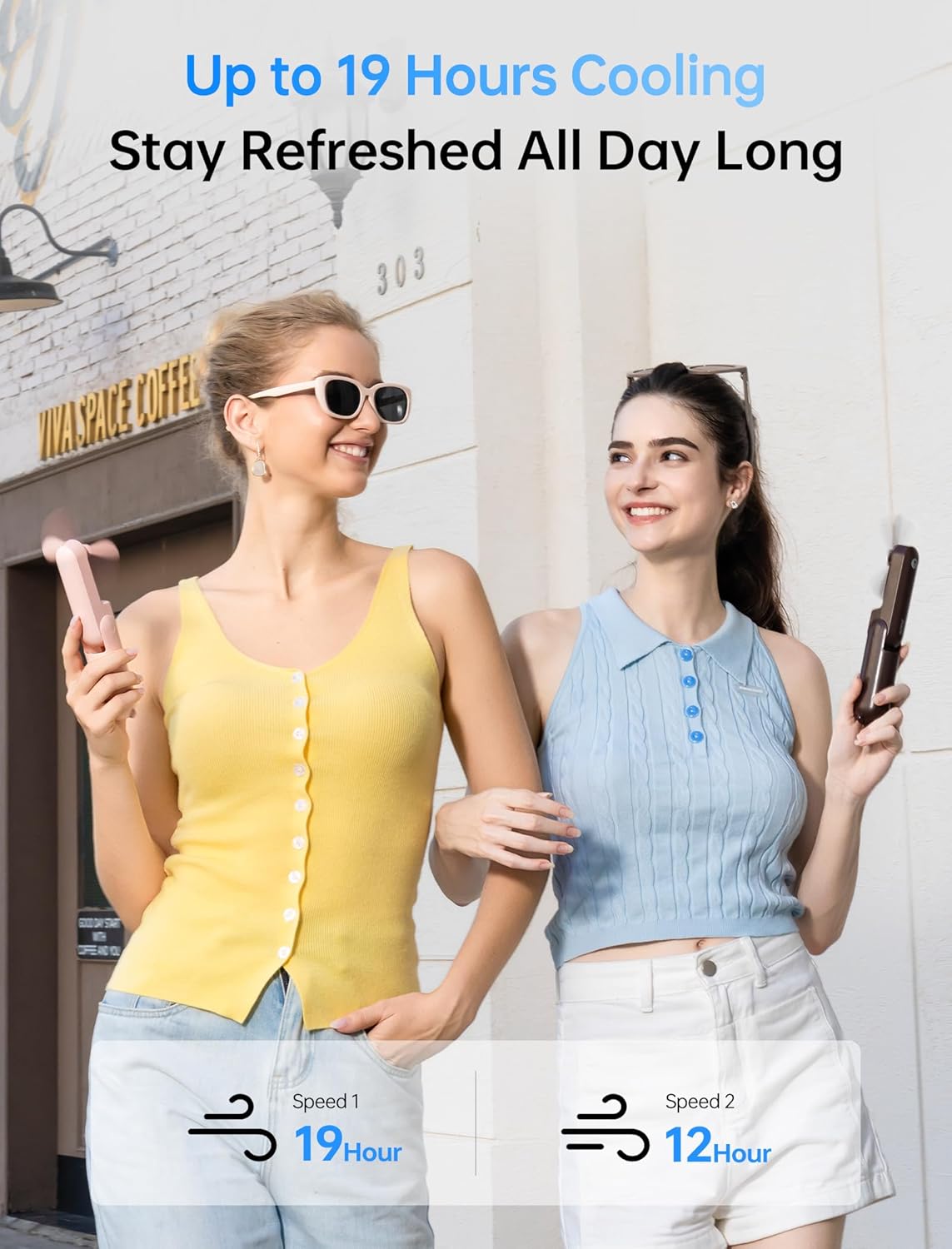 JISULIFE 3 IN 1 Handheld Mini Fan - Portable Fan & Power Bank & Flashlight, 19H Max Cooling, USB Rechargeable, Pocket-Sized for Travel, Cruise, Concerts, Makeup, 2026 Summer Gifts for Women Quick Pick Grocers