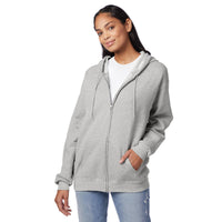 Hanes Men's Full-Zip Eco-Smart Hoodie, Light Blue, XX-Large Econic Blanks