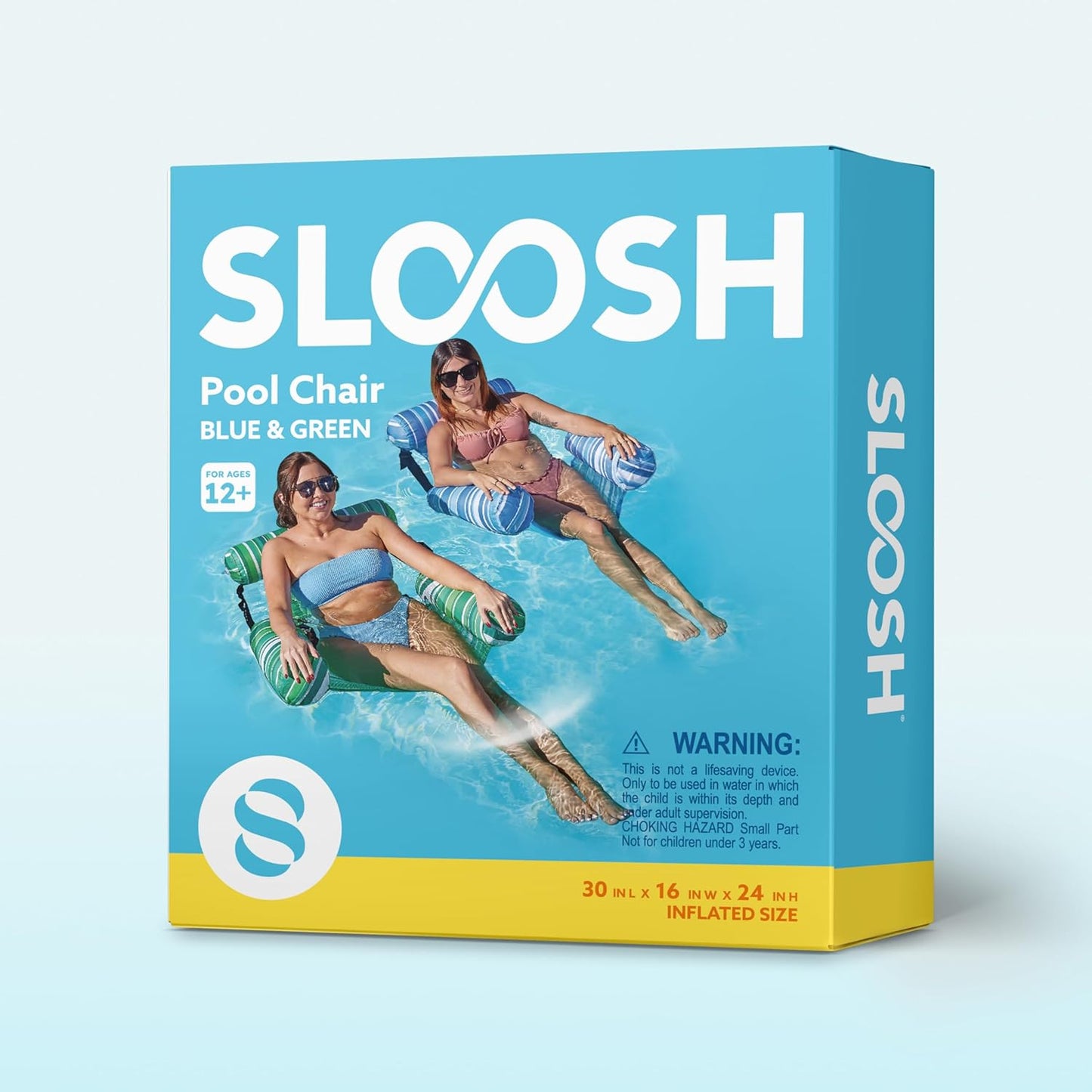 SLOOSH Inflatable Pool Floats Adult,2 Packs Floating Lounge Chairs,Blow up Pool Noodles for Adult Heavy Duty,Floating Chair for Party Summer Water Beach Lake Fun Quick Pick Grocers