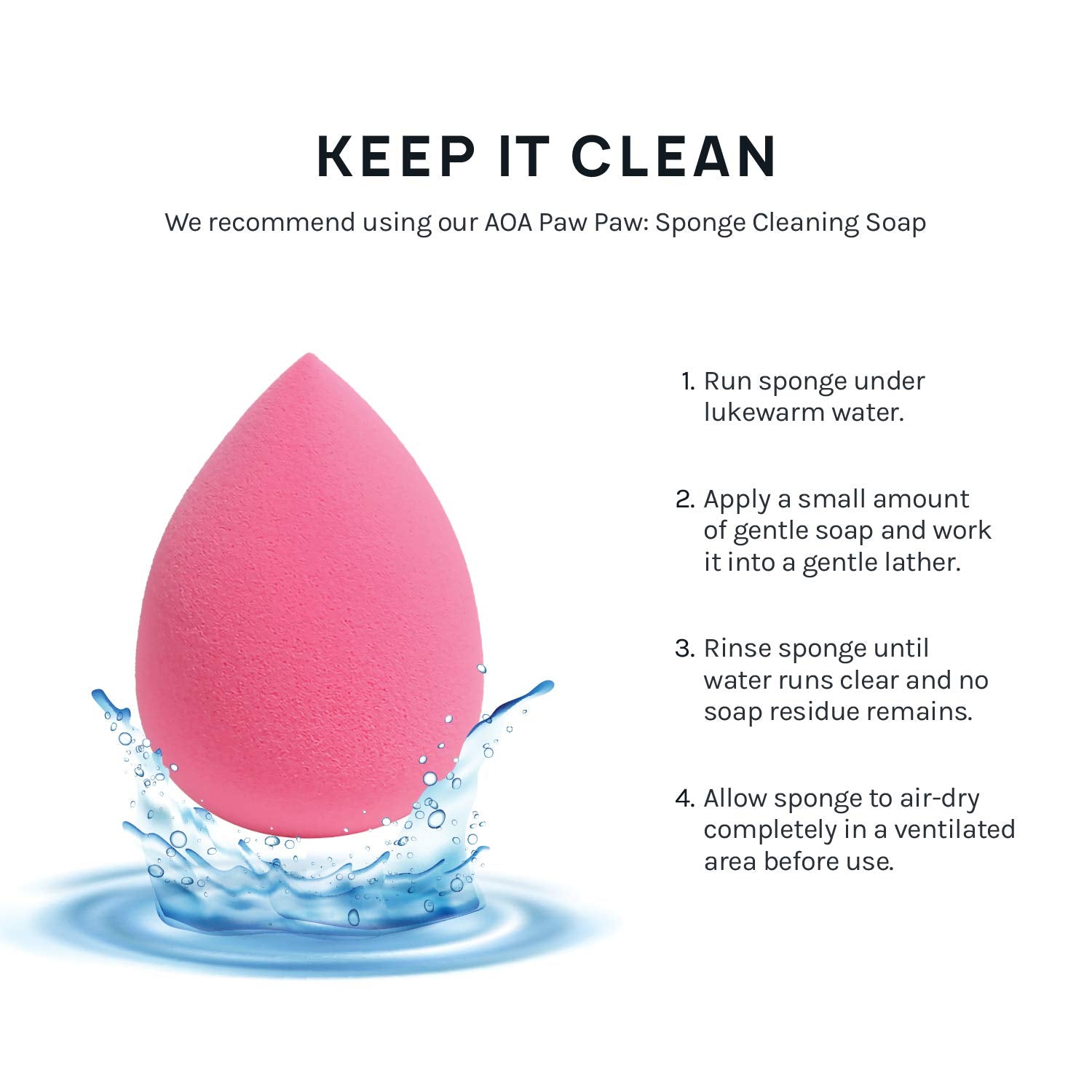 AOA Studio Collection makeup Sponge Set Latex Free and High-definition Set of 6 makeup Wonder blender For Powder Cream and Liquid, Super Soft Wonder Beauty Cosmetic Quick Pick Grocers
