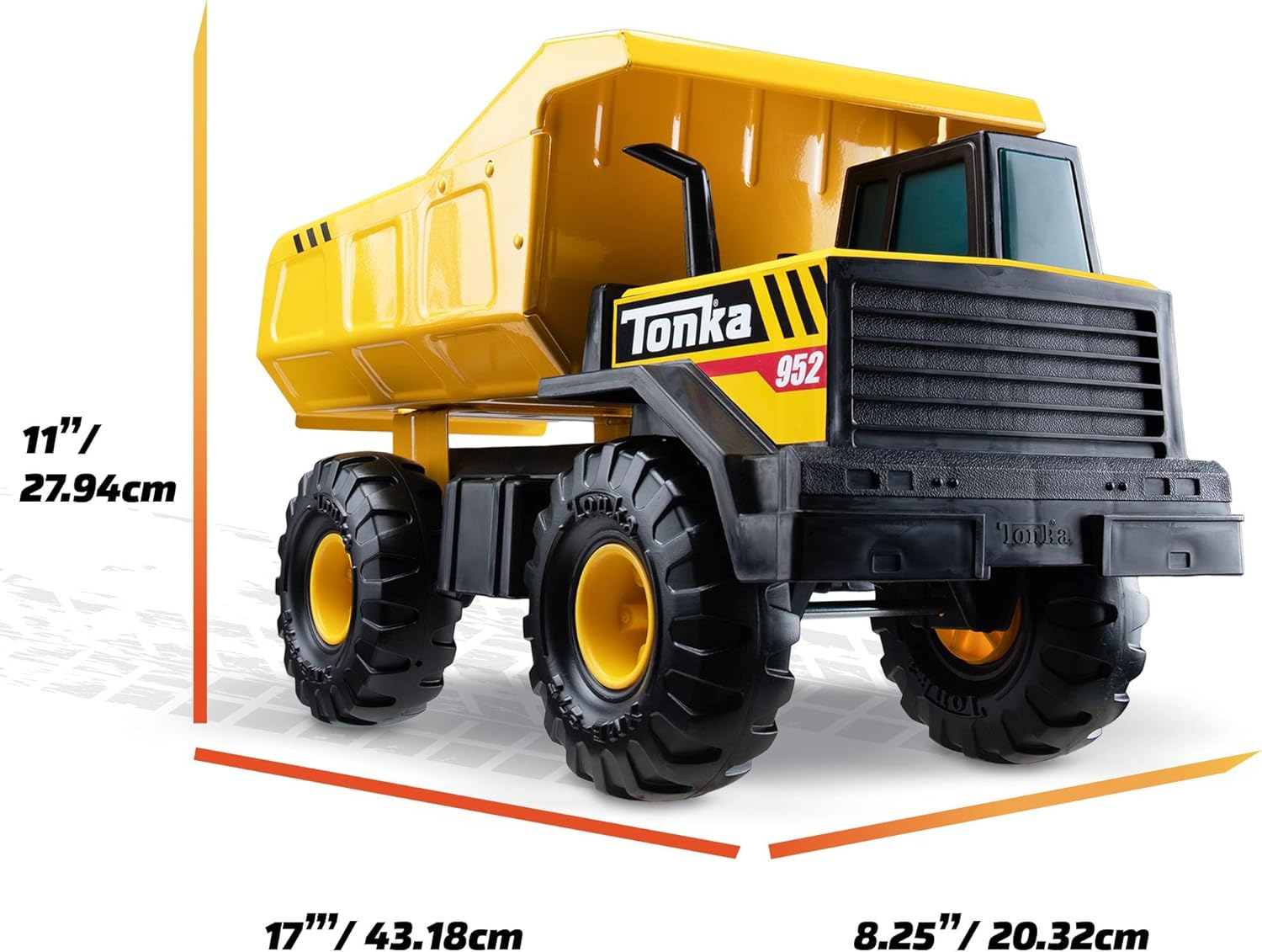 Tonka Steel Classics Mighty Dump Truck - Made with Steel & Sturdy Plastic, Yellow Toy Construction Truck, Boys and Girls, Kids, Toddlers, Ages 3+ Quick Pick Grocers