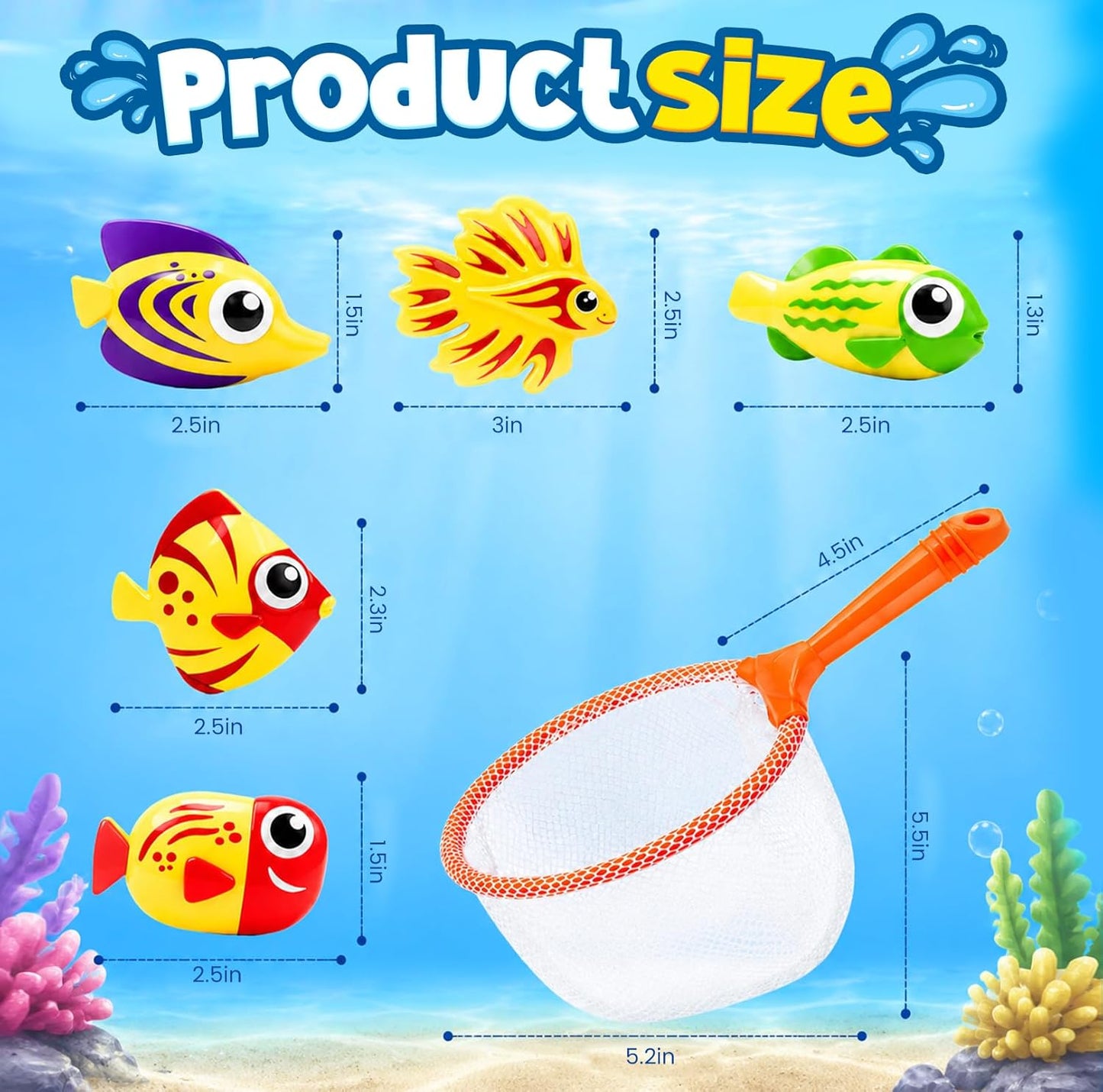 Diving Pool Toys, Bath Toys Set for Kids Shower Ages 3-12, Beach Essentials Water Toy Pool Games Summer Swim Water Dive Sinking Mermaid Toys Quick Pick Grocers