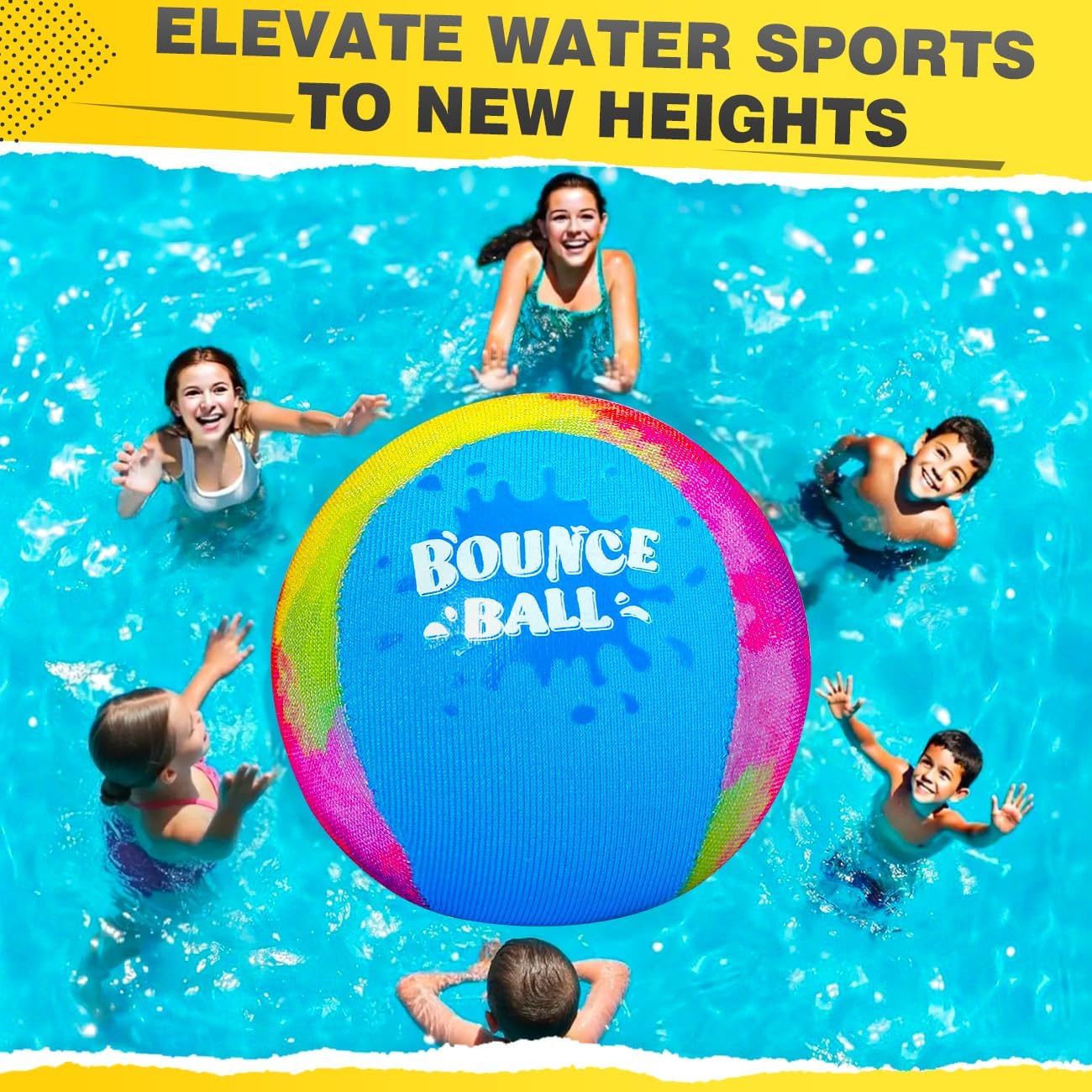 Bambilo Water Skipping Ball | 2-Pack Bounce Balls | Water Bouncing Beach Balls & Grip Ball | Pool Toys for Kids Age 5-8-12 | Great Summer Water Toy for Beach Swimming Pool River Lake Quick Pick Grocers