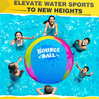 Bambilo Water Skipping Ball | 2-Pack Bounce Balls | Water Bouncing Beach Balls & Grip Ball | Pool Toys for Kids Age 5-8-12 | Great Summer Water Toy for Beach Swimming Pool River Lake Quick Pick Grocers
