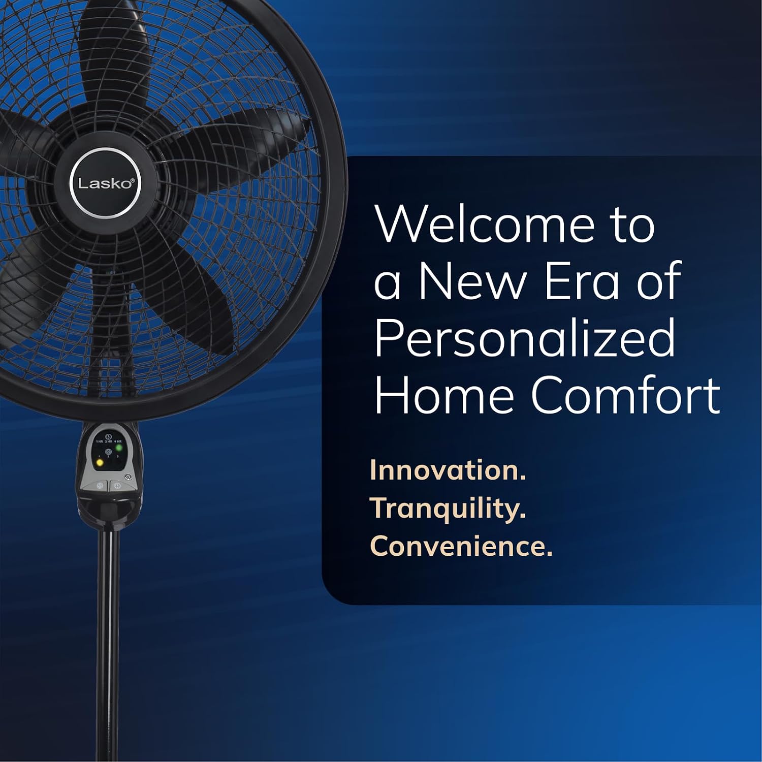 Lasko Oscillating Cyclone Pedestal Fan with Remote Control - Cooling Standing Fan for Bedroom, Living Room, and Home Office - Adjustable Height - 3 Quiet Speeds - 1843 - 18" Blade Diameter - Black Quick Pick Grocers