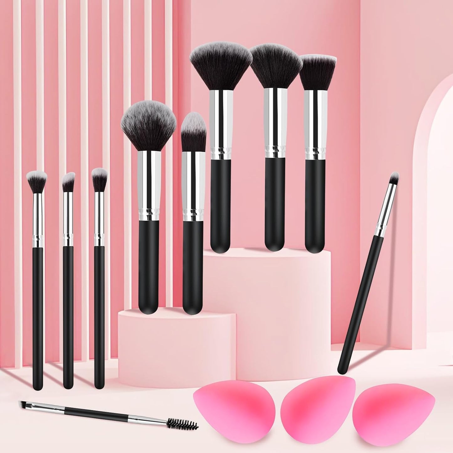 Makeup Brushes Set Gifts for Women, Gifts for Teen Girls Mom Wife Sister 13 Pcs Premium Kit with Foundation Concealer Blush Sponge Professional Beauty blenders Accessories for Mothers Day Birthday Quick Pick Grocers