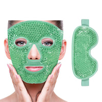ZNÖCUETÖD Cold Face Eye Mask Ice Pack Reduce Facial Puff, Dark Circles, Hot Cold Compress Pack, Face SPA Gift for Woman Sleeping, Pressure, Headaches, Skin Care, Post Laser Cosmetic Care, Reversible Quick Pick Grocers
