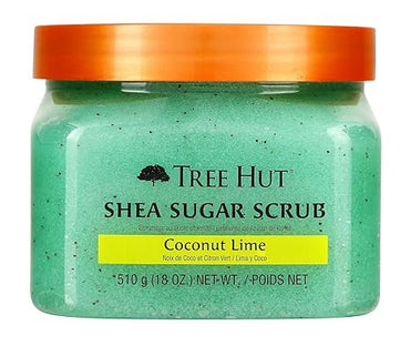 Tree Hut Coco Colada Body Scrub, Exfoliating & Hydrating Sugar Scrub with Shea Butter & Essential Oils, Smooth Skin, Body Exfoliator For All Skin Types, Self Care Gifts for Women, Vegan, 18 Oz Quick Pick Grocers