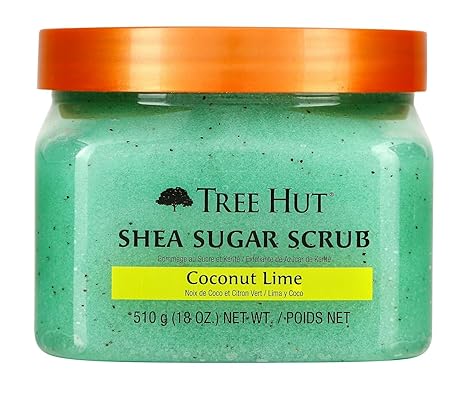Tree Hut Coco Colada Body Scrub, Exfoliating & Hydrating Sugar Scrub with Shea Butter & Essential Oils, Smooth Skin, Body Exfoliator For All Skin Types, Self Care Gifts for Women, Vegan, 18 Oz Quick Pick Grocers