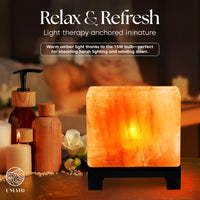 UMAID Himalayan Salt Lamp, Dimmable Pink Rock Salt Lamp for Bedroom, Office Desk & Meditation Room, Spa Decor, Relaxation Home Decor Gifts for Men & Women Quick Pick Grocers