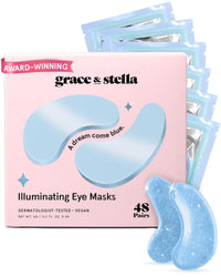 grace & stella Award Winning Under Eye Mask Reduce Dark Circles, Puffy Eyes, Undereye Bags, Wrinkles, Gel Under Eye Patches, Get Well Gifts for Women Quick Pick Grocers