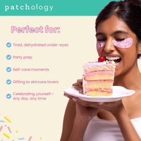 Patchology Eye Want Cake Hydrating & Smoothing Eye Patches – Under Eye Masks for Puffy Eyes, Dark Circles, and Fine Lines – Birthday Cake Inspired Self-Care Essentials, 5-Pack Quick Pick Grocers