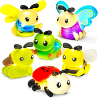Tub Works® Bugs™ Light Up Bath Toys, 6 Pack | Water-Activated Light Up Toys Flash & Change Color | Easy-Grip Baby Girl & Toddler Bath Toys | Sensory Bathtub Toys with Bath Lights Quick Pick Grocers