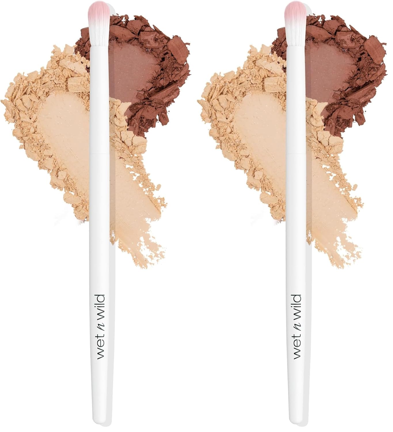Wet n Wild Angled brush, Foundation Makeup Blending Brush, Ultra-Thin Precision, Ergonomic Handle (Pack of 2) Quick Pick Grocers