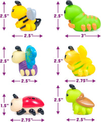 Tub Works® Bugs™ Light Up Bath Toys, 6 Pack | Water-Activated Light Up Toys Flash & Change Color | Easy-Grip Baby Girl & Toddler Bath Toys | Sensory Bathtub Toys with Bath Lights Quick Pick Grocers