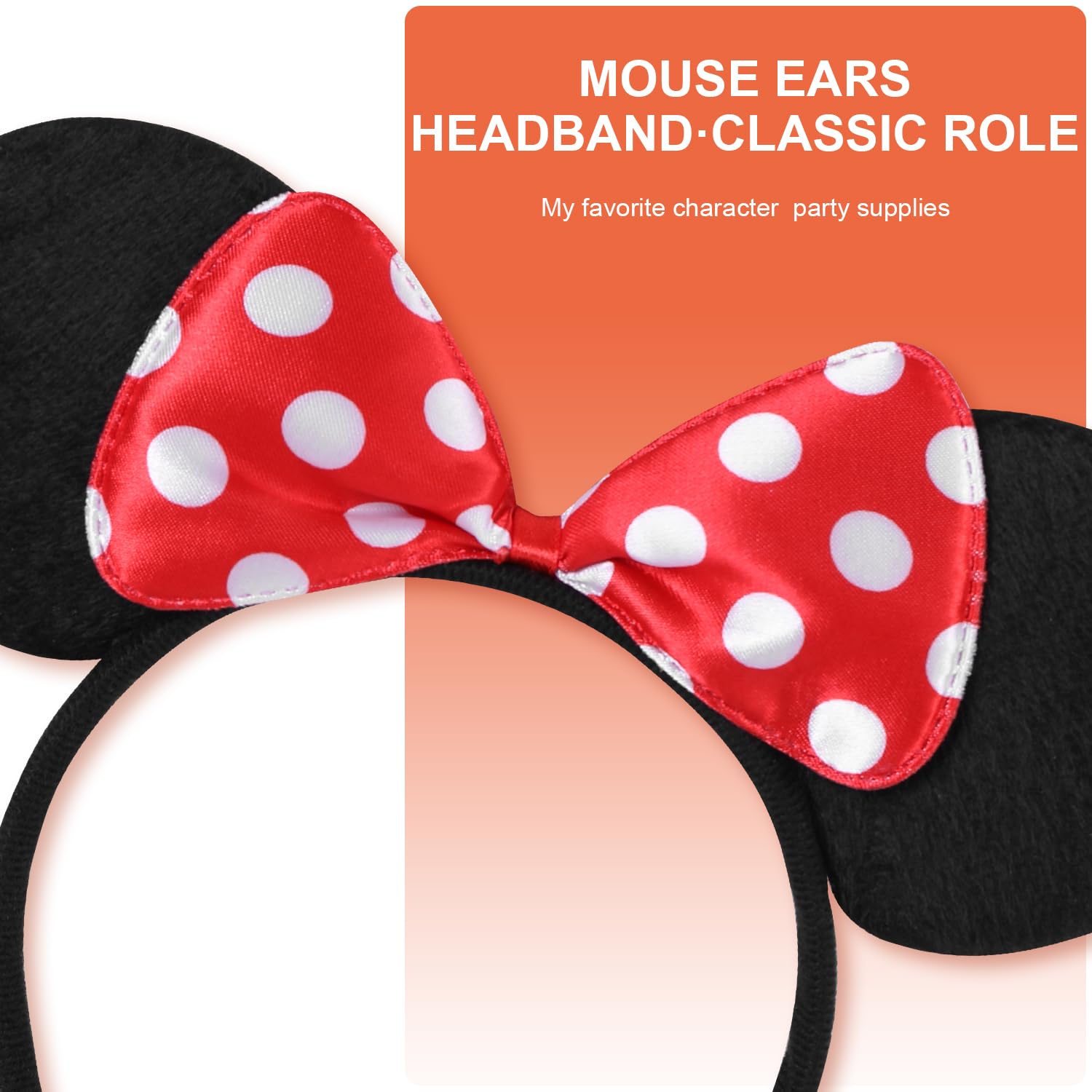 20 Pack Mouse Ears Headband for Birthday Party Supplies and Mouse Themed costume Cosplay Decoration Quick Pick Grocers