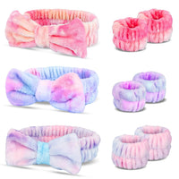 WSYUB Spa Headband and Wristband Set, Face Wash Headband, Makeup Skincare Headbands Wrist Bands for Washing Face Quick Pick Grocers