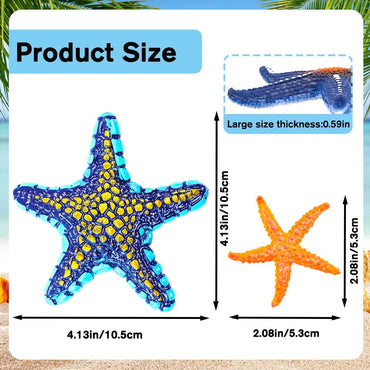 YUJUN 16 Pieces Big Diving Pool Toys, Beach Colorful Starfish Summer Swimming Underwater Pool Toys Soft Rubber Dive Throw for Kids Birthday Swimming Pool Party Favors Fish Tank Stuffer (2 Sizes) Quick Pick Grocers