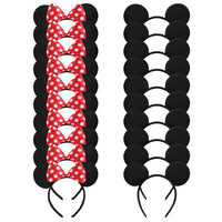 20 Pack Mouse Ears Headband for Birthday Party Supplies and Mouse Themed costume Cosplay Decoration Quick Pick Grocers