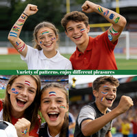 Awinmay 45 Pcs Soccer Tattoos - World Cup Temporary Tattoos for Kids，Adult，Teens，Soccer Party Favors Sports Themed Supplies Fake Tattoo Stickers，World Cup 2026 Merchandise，Kids Goodie Bag Stuffers Quick Pick Grocers