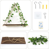 Forest Angle Shelf for Wall,Floating Shelves,Floating Shelves for Wall No Drilling,Adhesive Shelves,Command Strip Shelf,Room Decor Aesthetic,Plant Shelf Wall,Whimsical Decor,2-Piece Set Quick Pick Grocers