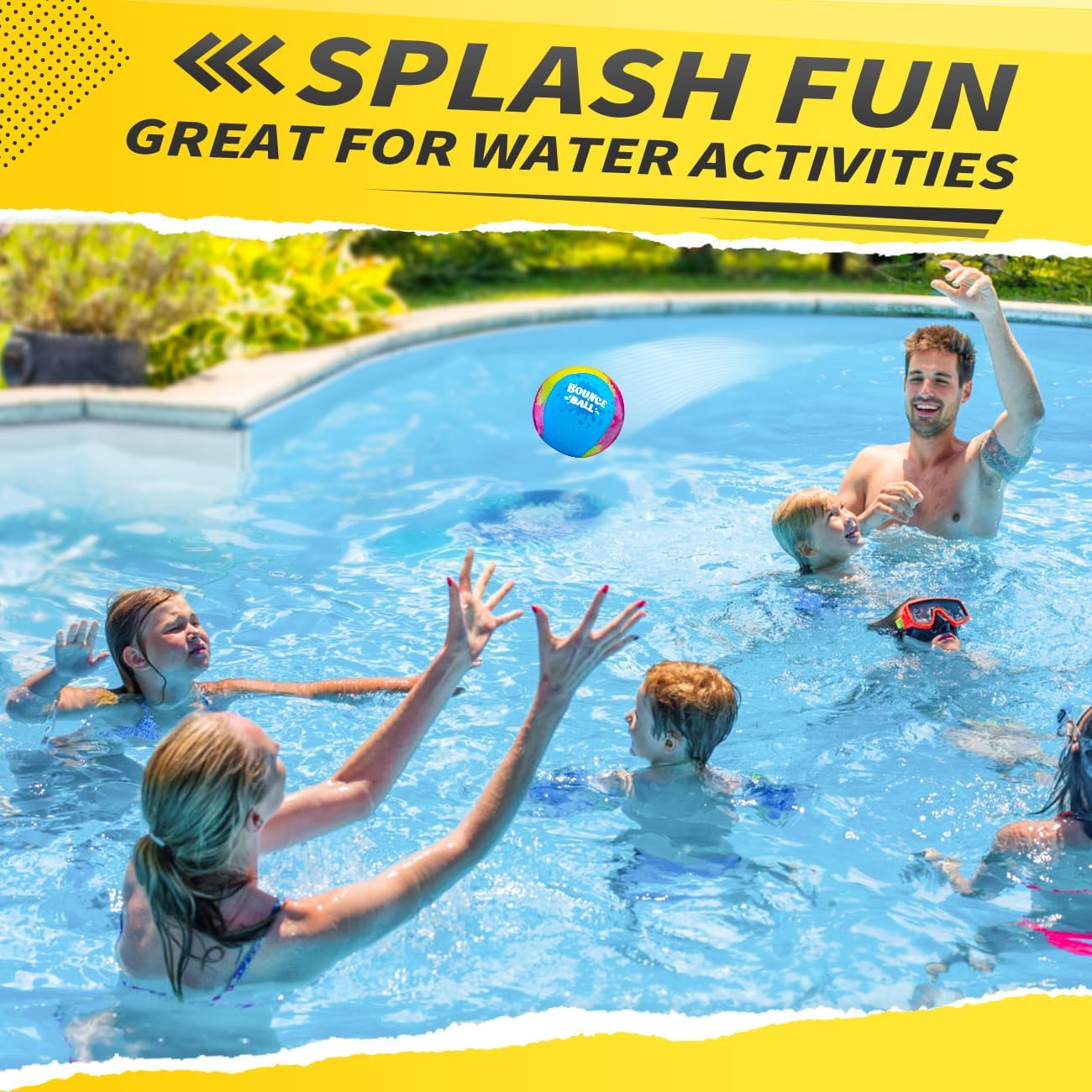 Bambilo Water Skipping Ball | 2-Pack Bounce Balls | Water Bouncing Beach Balls & Grip Ball | Pool Toys for Kids Age 5-8-12 | Great Summer Water Toy for Beach Swimming Pool River Lake Quick Pick Grocers