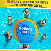 Bambilo Water Skipping Ball | 2-Pack Bounce Balls | Water Bouncing Beach Balls & Grip Ball | Pool Toys for Kids Age 5-8-12 | Great Summer Water Toy for Beach Swimming Pool River Lake Quick Pick Grocers