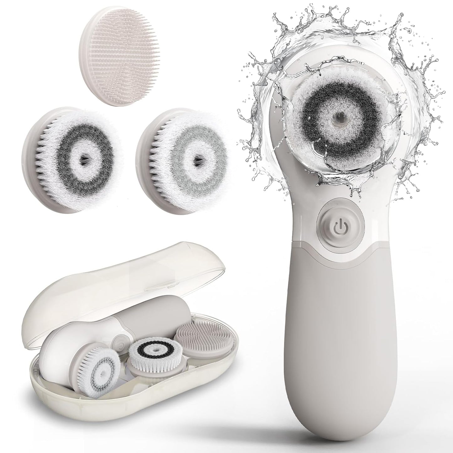TOUCHBeauty Spin Brush Face Cleanser with 3 Brush Heads for Deep Cleansing Exfoliation and Massaging Quick Pick Grocers