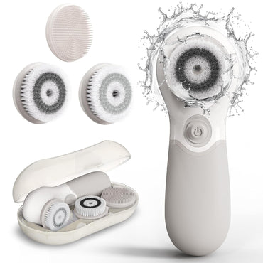 TOUCHBeauty Spin Brush Face Cleanser with 3 Brush Heads for Deep Cleansing Exfoliation and Massaging Quick Pick Grocers