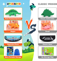 IPOURUP Dinosaur Toys for Kids 3-5: Wooden Stacking Montessori Toys for 3 4 5 6 7 8 Year Old Boys Girls Birthday Gifts for Kid Ages 4-8 Balance Competition Game for Family Stocking Stuffers Quick Pick Grocers