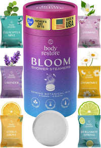 Body Restore Shower Steamers Aromatherapy 15 Pack – Fathers Day Gift for Dad, Luxury Spa Gifts for Men, Relaxation Stress Relief Self Care Quick Pick Grocers