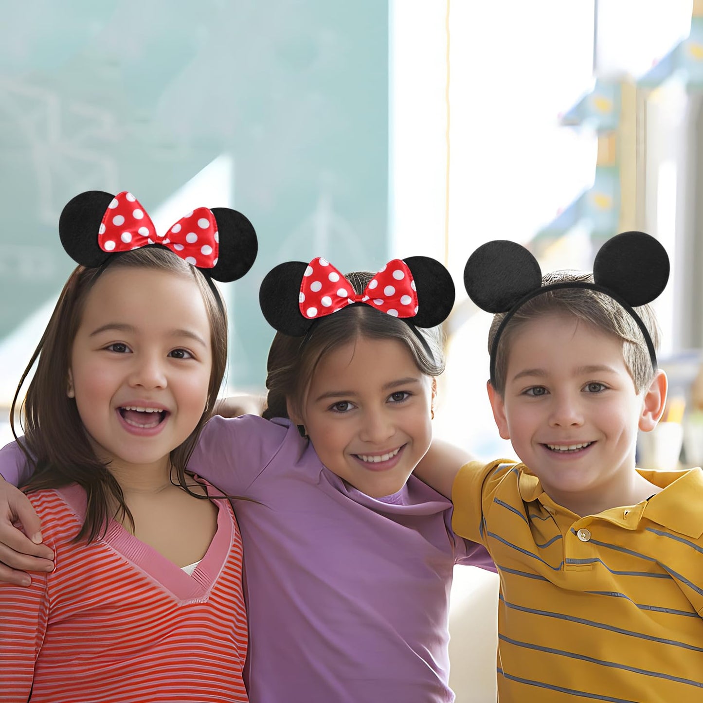 20 Pack Mouse Ears Headband for Birthday Party Supplies and Mouse Themed costume Cosplay Decoration Quick Pick Grocers