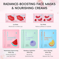 QUIYUM Skincare Set - 26PCS Face Masks & Lip-Eye Masks, Fruit & Turmeric VC Masks Gifts for Women Teen Girls, Travel Size Toiletries for Mother's Day Christmas Birthday Quick Pick Grocers